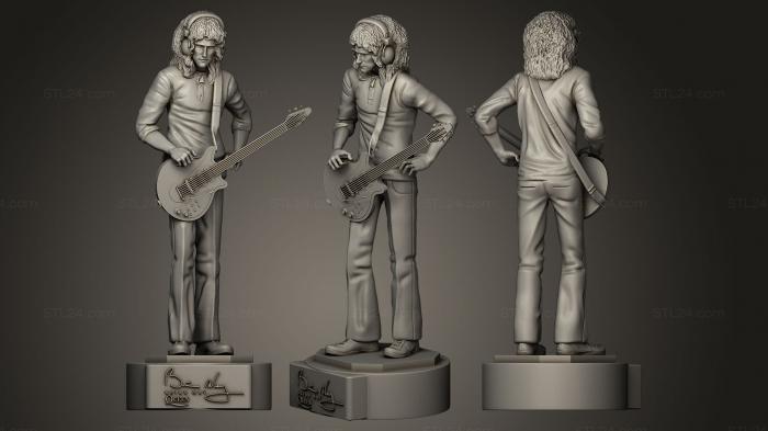 Statues of famous people (Brian May, STKC_0007) 3D models for cnc